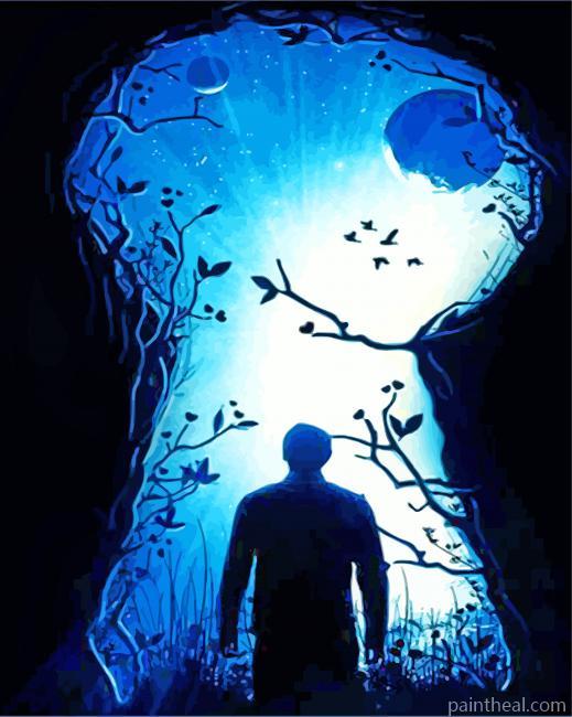 Keyhole Silhouette Painting By Numbers Kits