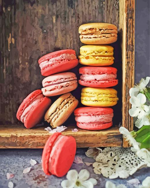 Tasty Macaroons Painting By Numbers Kits
