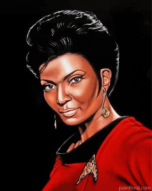 Nyota Uhura Star Trek Illustration Painting By Numbers Kits