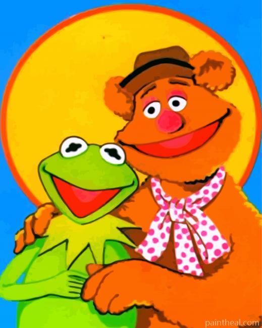 Kermit And Fozzie Painting By Numbers Kits