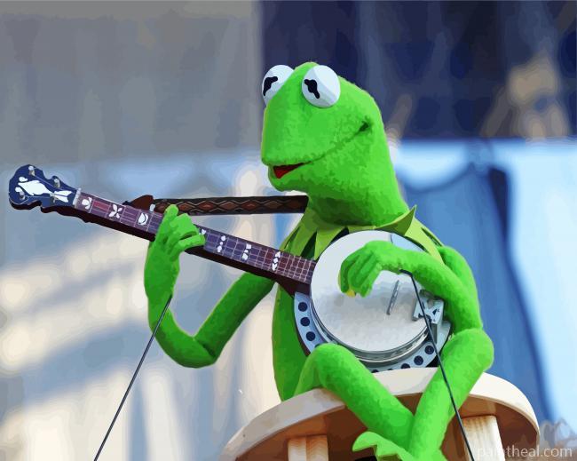 Kermit Playing Music Painting By Numbers Kits