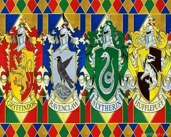 Hogwarts Houses Painting By Numbers Kits