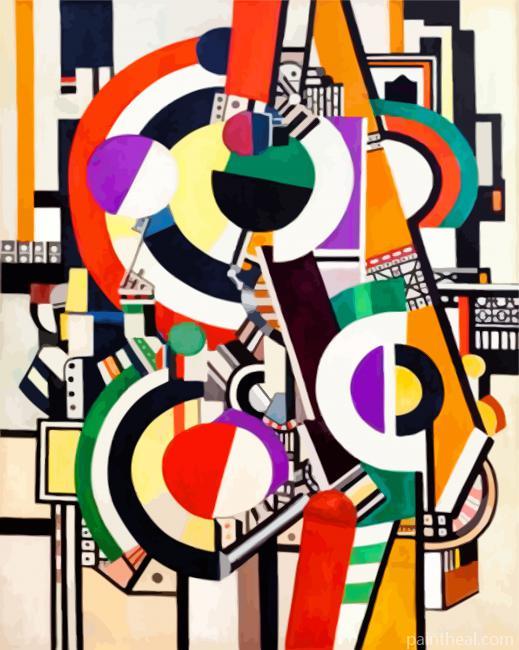 Fernard Leger Les Disques Painting By Numbers Kits