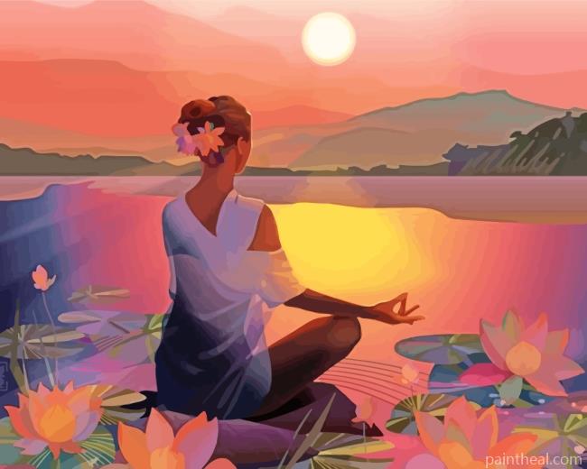 Yoga Girl Painting By Numbers Kits
