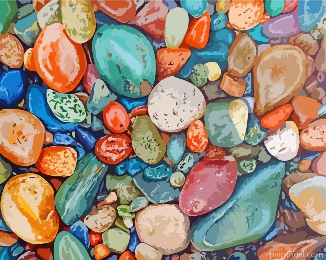 Colored Pebbles Painting By Numbers Kits