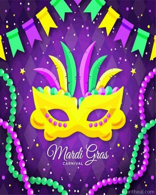 Fat Tuesday Poster Painting By Numbers Kits