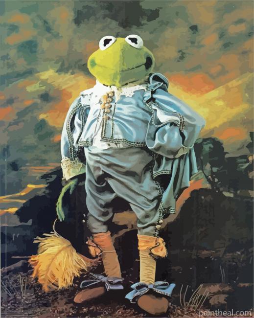 Vintage Kermit Painting By Numbers Kits