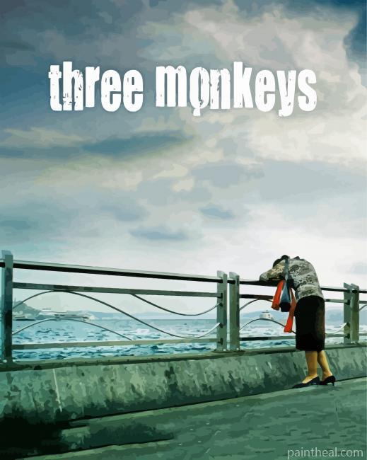 Three Monkeys Movie Painting By Numbers Kits