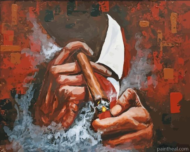 Smoking Art Painting By Numbers Kits