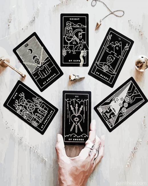 Tarot Cards Art Painting By Numbers Kits