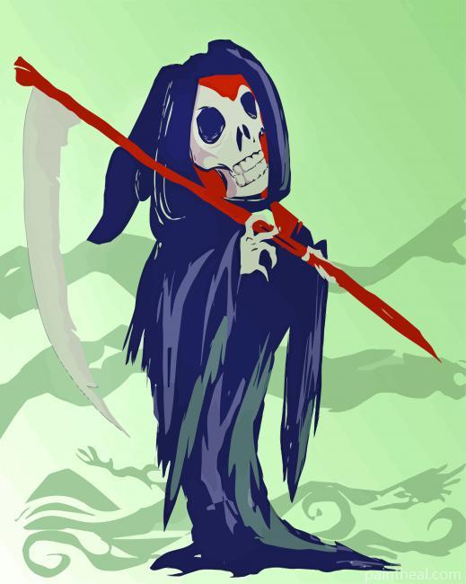 Grim Reaper Illustration Painting By Numbers Kits