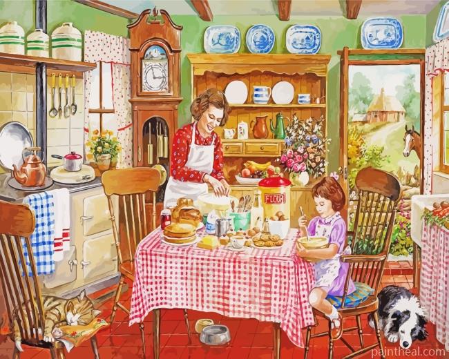 The Kitchen Garden Painting By Numbers Kits