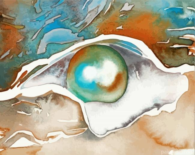 Vintage White Pearl Painting By Numbers Kits