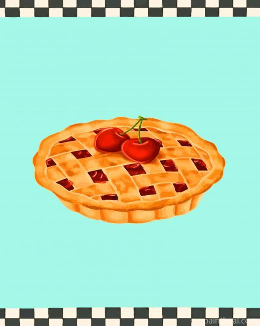 Aesthetic Tasty Pie Painting By Numbers Kits