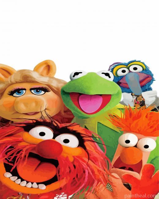 Kermit And His Friends Painting By Numbers Kits