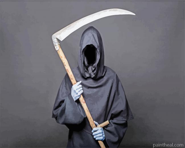 Grim Reaper Death Painting By Numbers Kits