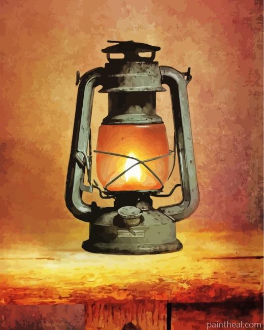 Antique Lantern Painting By Numbers Kits