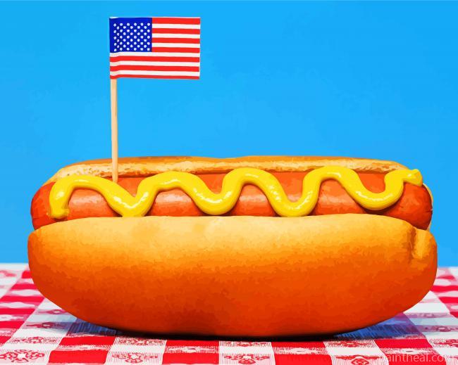 American Hotdog Painting By Numbers Kits
