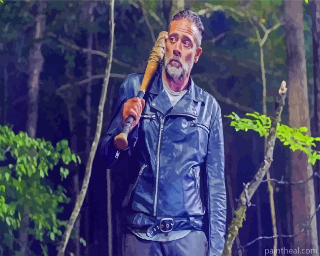 Negan Smith The Walking Dead Painting By Numbers Kits