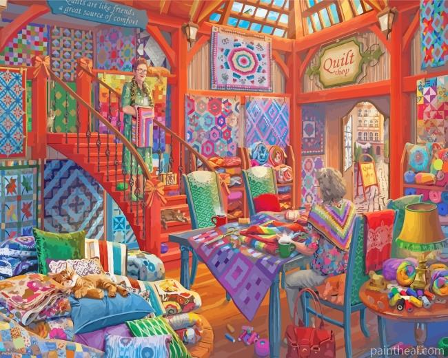 Quilt Shop Painting By Numbers Kits
