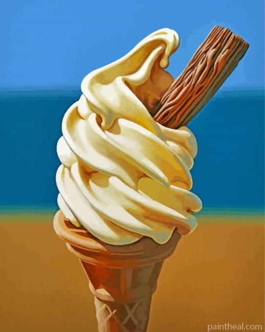 Vintage Ice Cream Painting By Numbers Kits