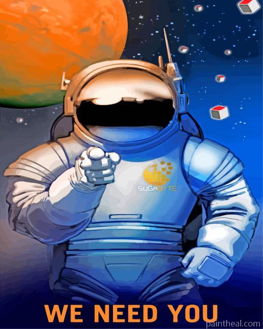 Nasa Man Painting By Numbers Kits