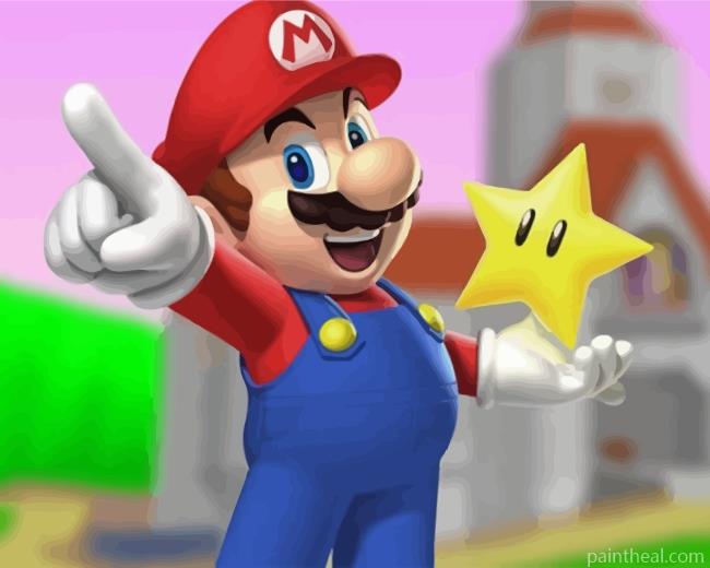 Mario Game Painting By Numbers Kits