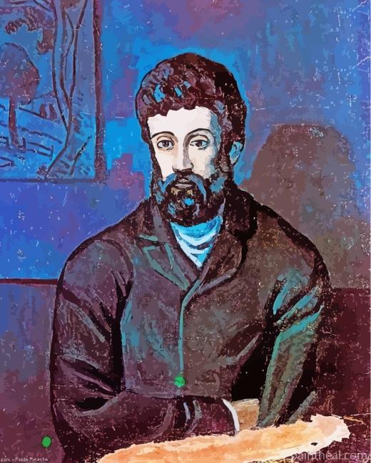 Man In Blue Pablo Picasso Painting By Numbers Kits