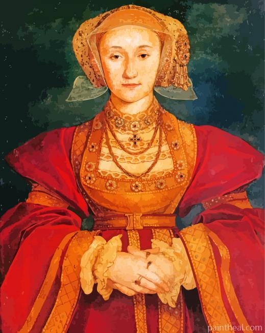Betrothal Portrait Of Anne Of Cleves By Holbein Painting By Numbers Kits