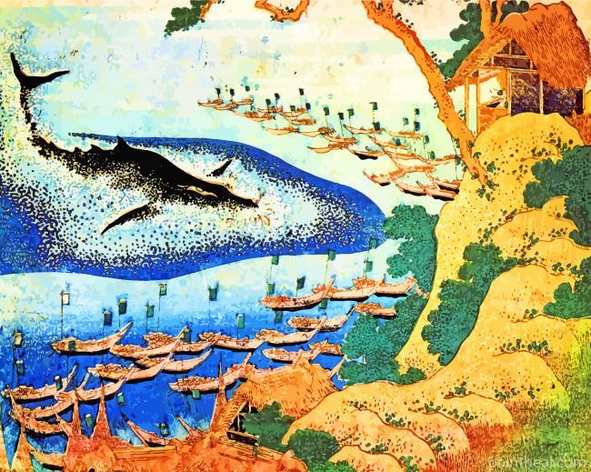 Oceans Of Wisdom By Hokusai Painting By Numbers Kits