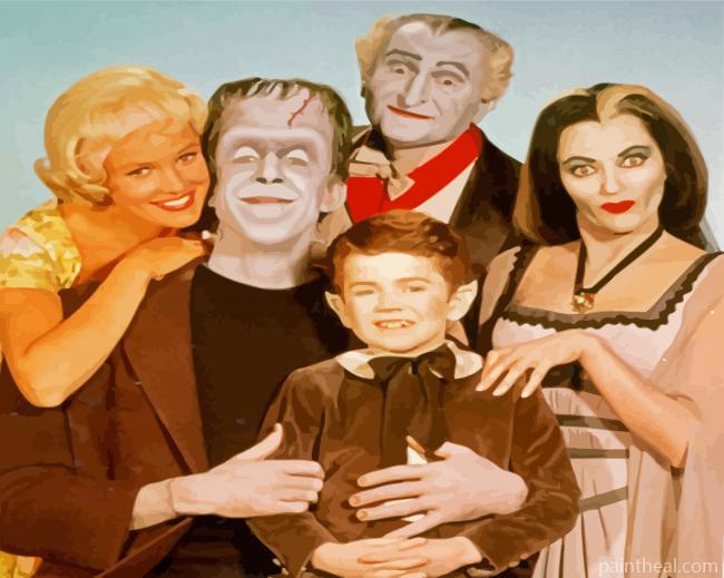 The Munsters Family Painting By Numbers Kits