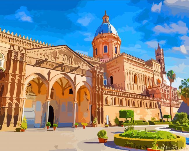 Cattedrale di Palermo Italy Europe Painting By Numbers Kits