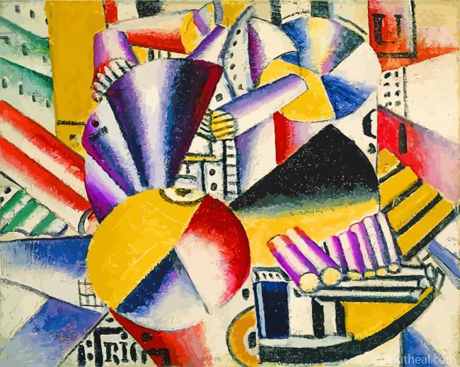 The Bargeman By Leger Painting By Numbers Kits
