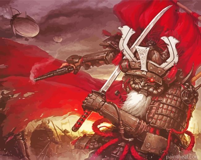Steampunk Samurai Painting By Numbers Kits
