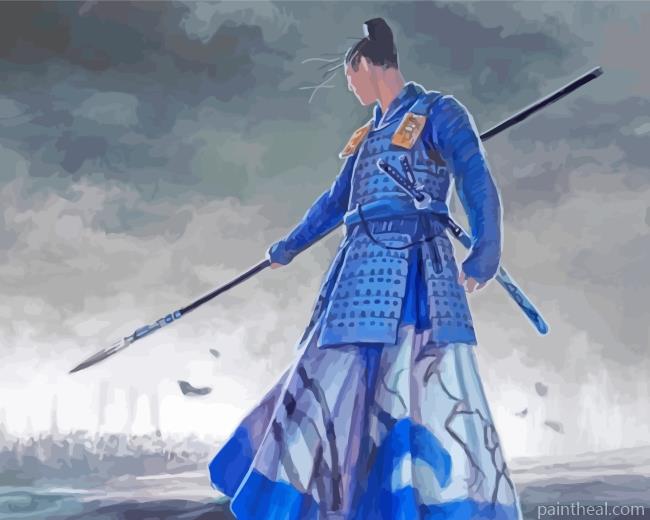 Samurai Man Painting By Numbers Kits