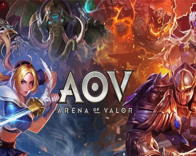 Arena of Valor Online Game Painting By Numbers Kits