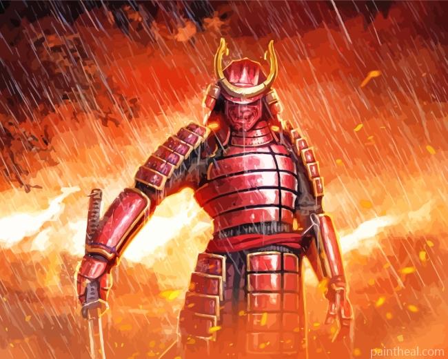 Chinese Samurai Art Painting By Numbers Kits