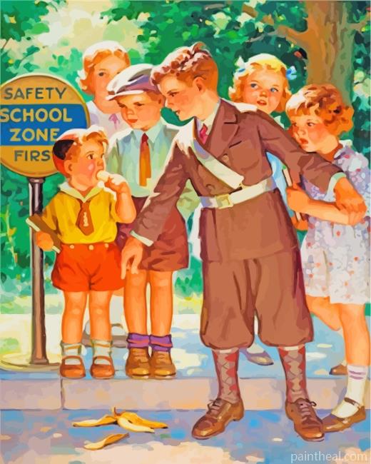 The Young Police Man Painting By Numbers Kits