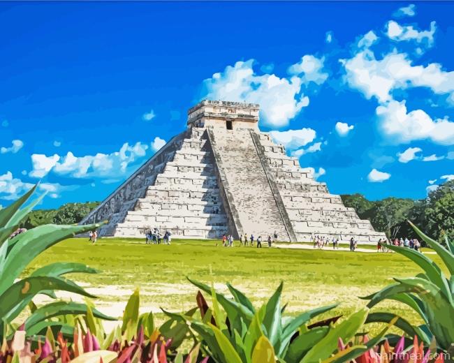 Chichen Itza Mexico Painting By Numbers Kits
