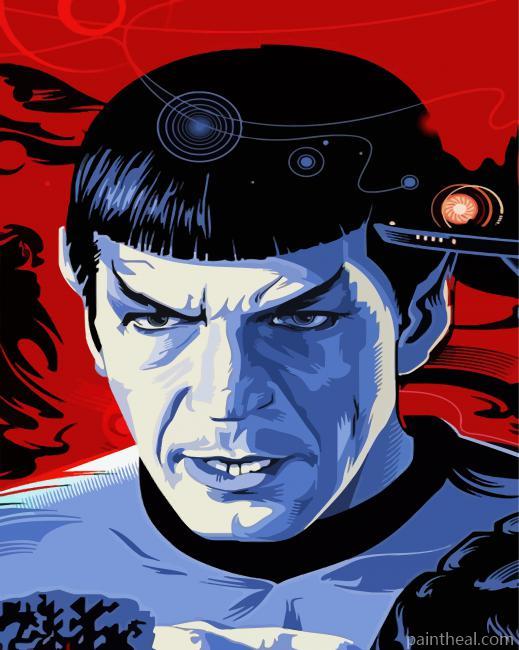 Mr Spock Star Trek Illustration Painting By Numbers Kits