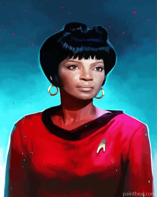 Uhura Star Trek Illustration Painting By Numbers Kits
