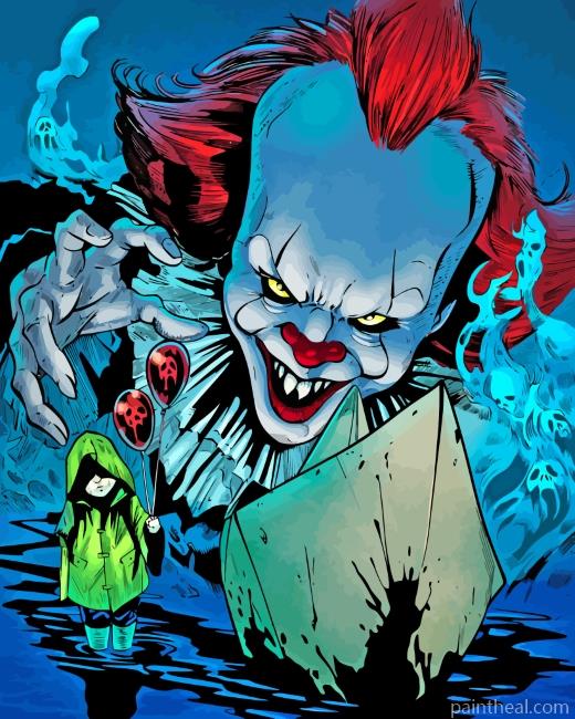 It Horror Movie Painting By Numbers Kits