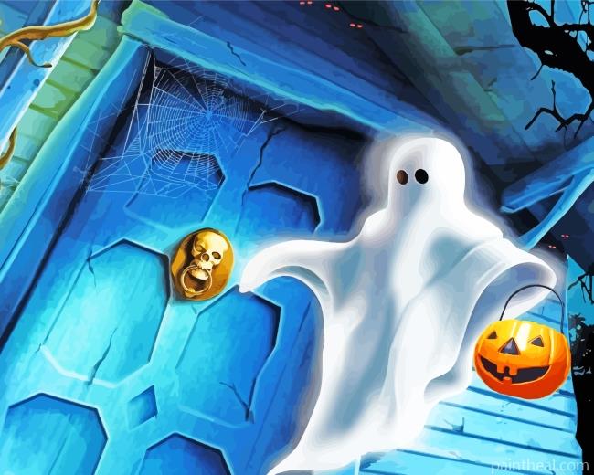 Halloween Ghost Painting By Numbers Kits