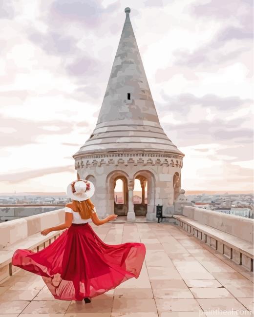 Follow Me To Fishermans Bastion Budapest Painting By Numbers Kits