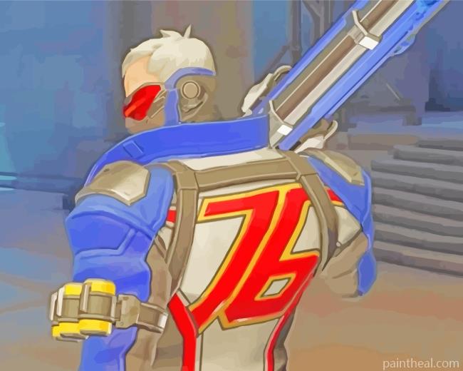 Overwatch Soldier 76 Painting By Numbers Kits