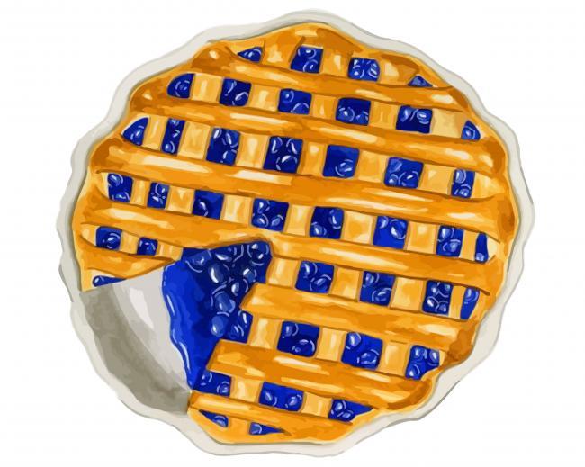Blueberry Pie Painting By Numbers Kits