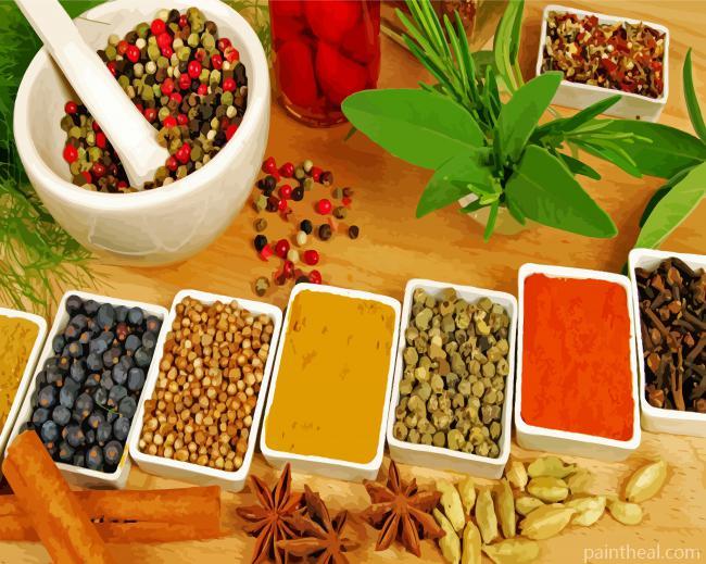 Saudi Arabia Spices Painting By Numbers Kits