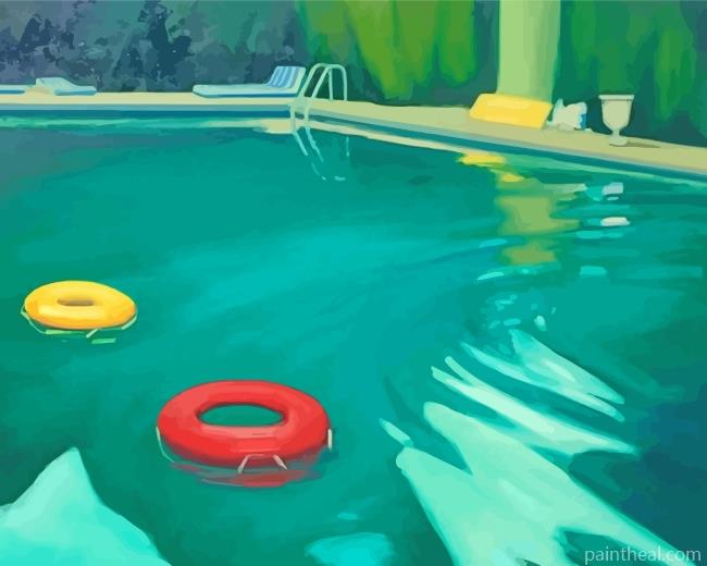 Swimming Pool Painting By Numbers Kits