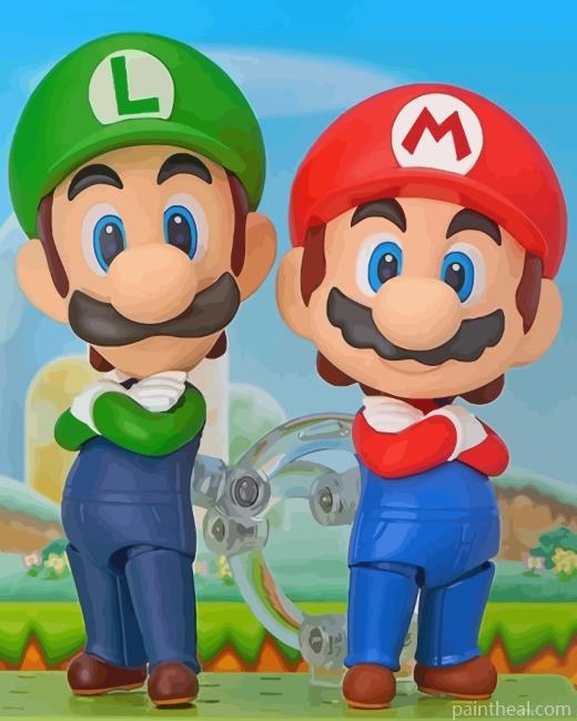 Super Mario And Luigi Painting By Numbers Kits