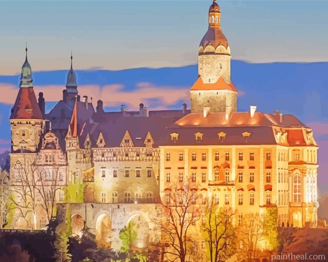 Ksiaz Castle Building Painting By Numbers Kits